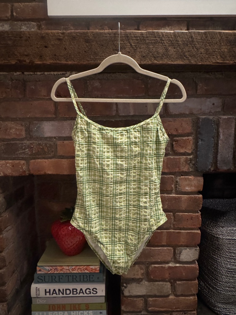 Tory Burch Plaid One-Piece Swimsuit